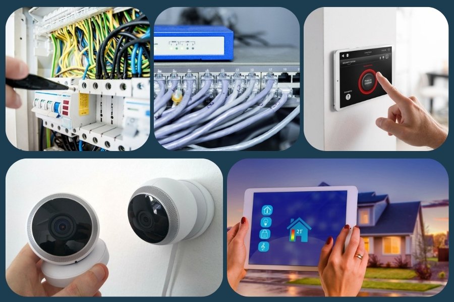 photos montrant les différents services de la société