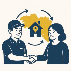 dessin exprimant une entreprise locale